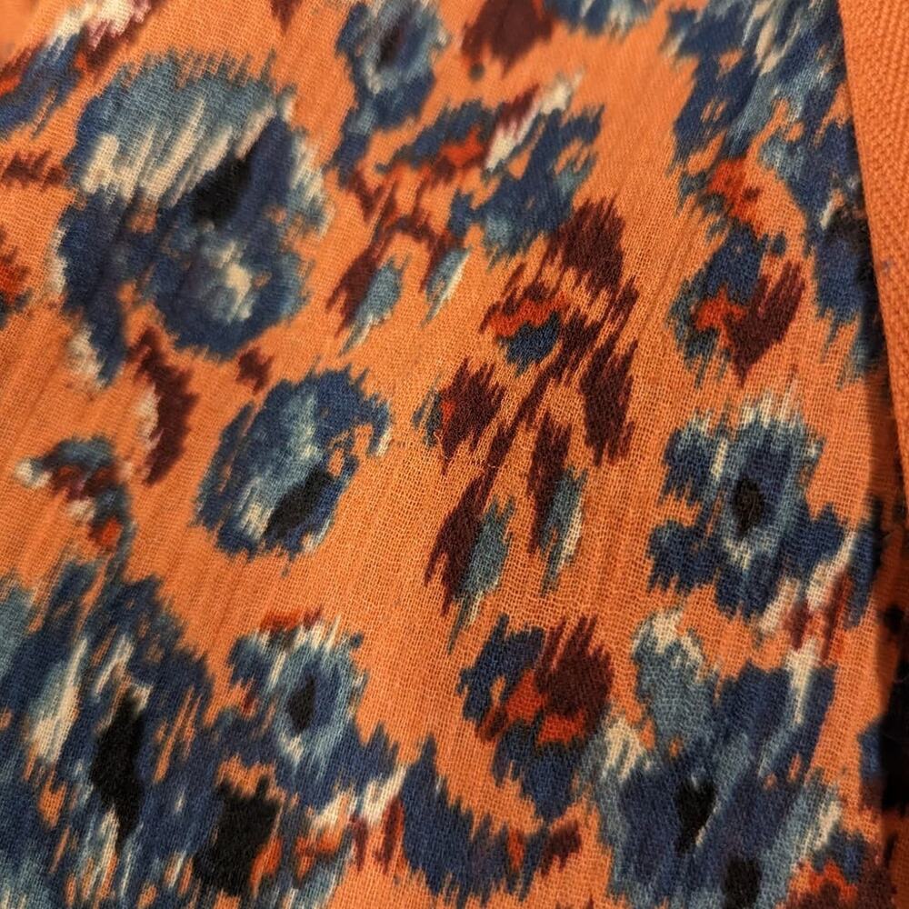 Ulla Johnson Jeanne Rosewood Long Sleeve Blouse Floral Cotton Size 0 Preowned - Picture 10 of 12